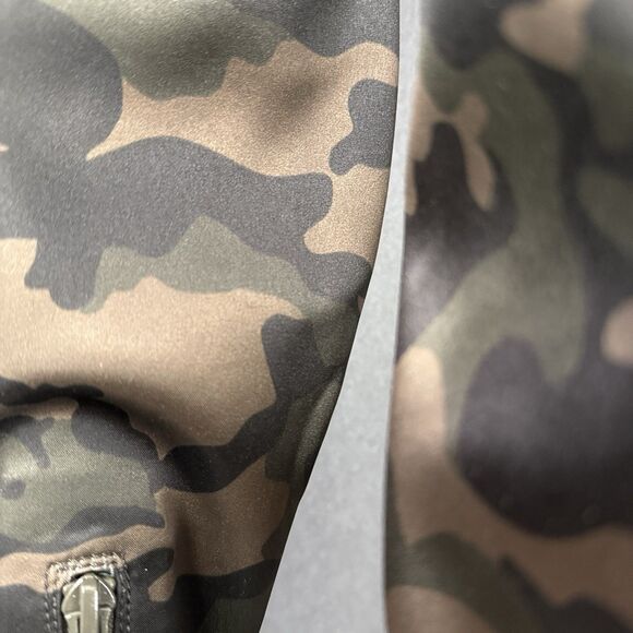 Aldo Camo Stretch Satin Thigh High Boots Size 6 Military Chic Grunge punk sleek - Picture 4 of 16